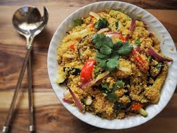 Steak and Black Lentil Warm Bulgur Salad